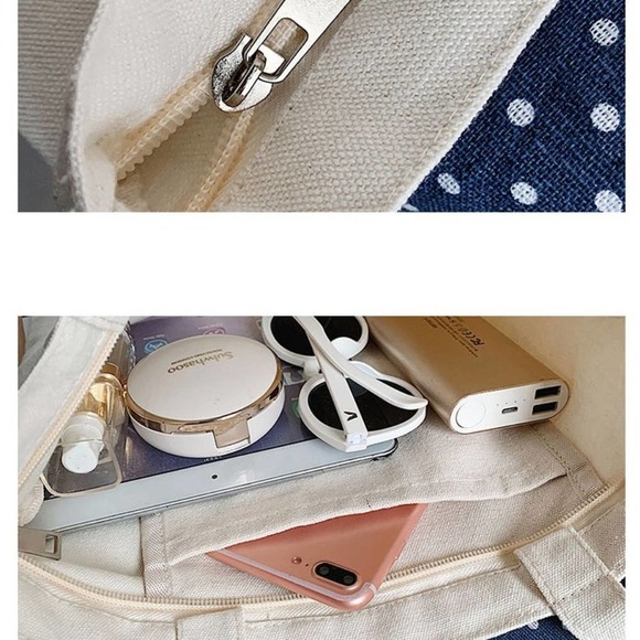 Boba Tote Bag Bubble Tea Design Shopping Tote - Picture 4 of 9